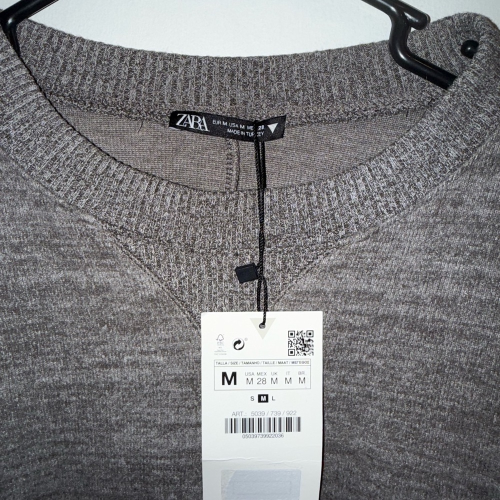 Zara Cropped Knit Top nwt - Picture 2 of 2